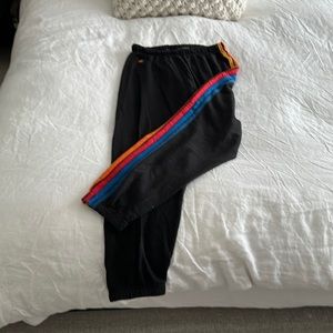 Aviator Nation 5 stripe sweatpants